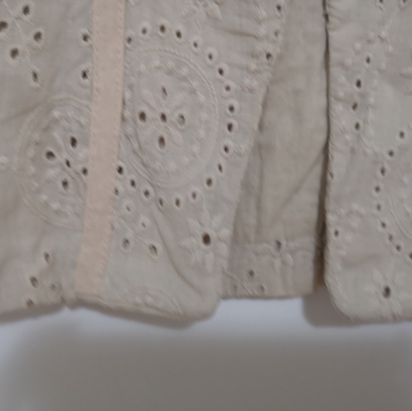 🌟HP!!!🌟Rare VINTAGE MANGO SUIT Gorgeous Summer Jacket with chikan work fabric. - Picture 3 of 14